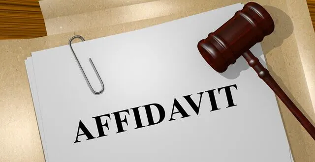 Marriage Registration Affidavit